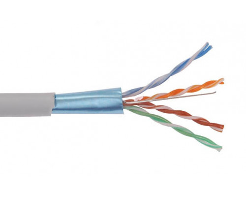 F/UTP 4x2х24AWG кат.5E solid PVC (LC1-C5E04-311) Кабель симметричный (витая пара), серый
