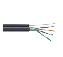 U/UTP 4х2х24AWG кат.5E LDPE (LC3-C5E04-159) Кабель симметричный (витая пара) с тросом 1,2 мм, черный