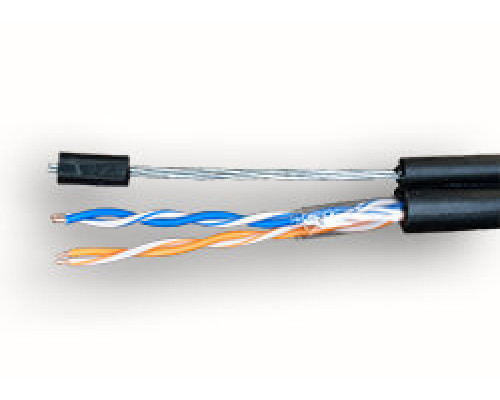 SUPRLAN Standard UTP Cat.5e 2x2xAWG24 Cu PE Outdoor T-FG8 (трос) (01-0217) Кабель «витая пара» (LAN) для структурированных систем связи