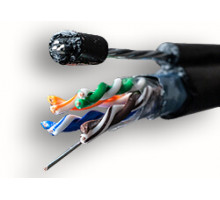 SUPRLAN Standard FTP Cat.5e 4x2xAWG24 Cu PE Outdoor T-FG8 (трос) (01-1026) Кабель «витая пара» (LAN) для структурированных систем связи