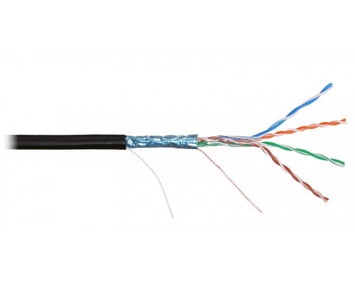 F/UTP 4pair, Cat5e, Solid, Out, PE (4700B-BK) Кабель «витая пара» (LAN) для структурированных систем связи