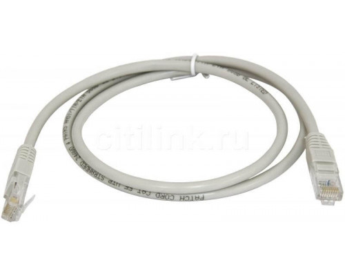 PC01-C5EF-1M (серый) Патч-корд FTP