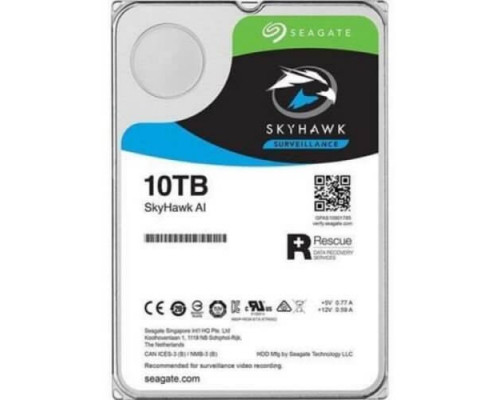 HDD 10000 GB (10 TB) SATA-III SkyHawk (ST10000VE0008) Жесткий диск (HDD) для видеонаблюдения
