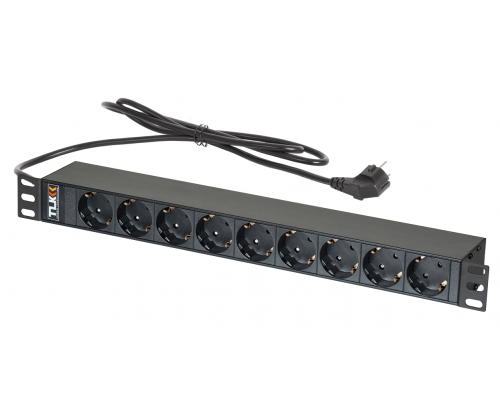 TLK-RSC09-M-04-BK Блок розеток для 19" шкафов