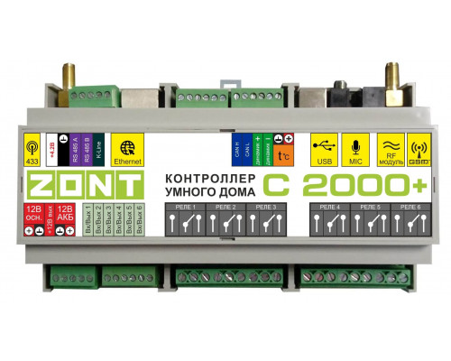 ZONT С-2000+ Контроллер умного дома