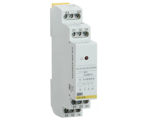Реле OIR 3 контакта, 8А, 24 В AC/DC (OIR-308-ACDC24V)