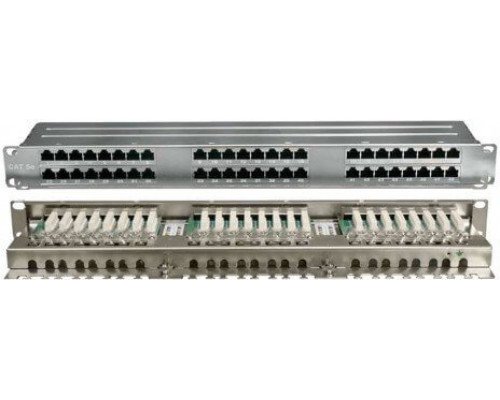PPHD-19-48-8P8C-C5E-SH-110D Патч-панель 19", 1U, 48 портов RJ-45, категория 5e