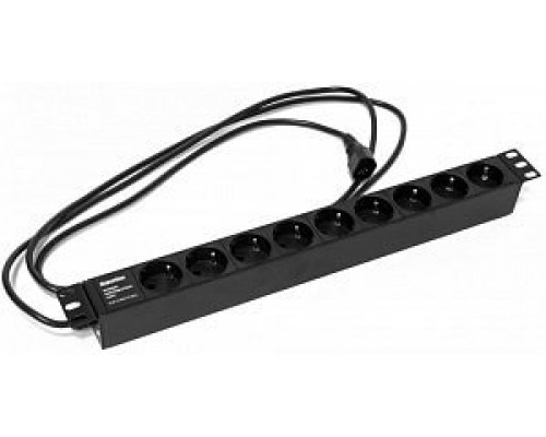 SHE19-9SH-2.5IEC Блок розеток для 19" шкафов