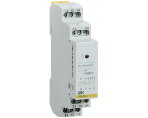 Реле OIR 3 контакта, 16А, 12 В AC/DC (OIR-316-ACDC12V)