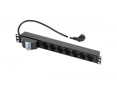 TLK-RSC07-MD-04-BK Блок розеток для 19" шкафов