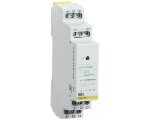 Реле OIR 3 контакта, 16А, 24 В AC/DC (OIR-316-ACDC24V)