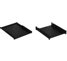 TSDH-1U-650-RAL9004 Полка c 19" креплением, 1U, глубиной 650 мм