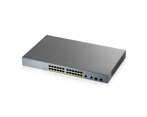 GS1350-26HP-EU0101F L2 коммутатор PoE+ для IP-видеокамер rack 19", 24xGE PoE+, 2xCombo (SFP/RJ-45)