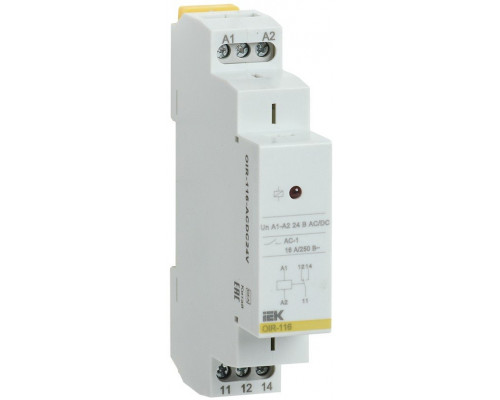 Реле OIR 1 контакт 16А, 24 В AC/DC (OIR-116-ACDC24V)