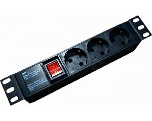 SHE19-6SH-S-IEC Блок розеток для 19" шкафов