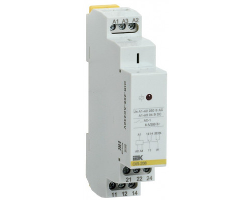 Реле OIR 2 контакта, 8А, 230 В AC (OIR-208-AC230V)