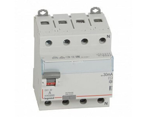 ВДТ DX3 4П 63А AC 30мА N справа (411704) Выключатель дифференциального тока