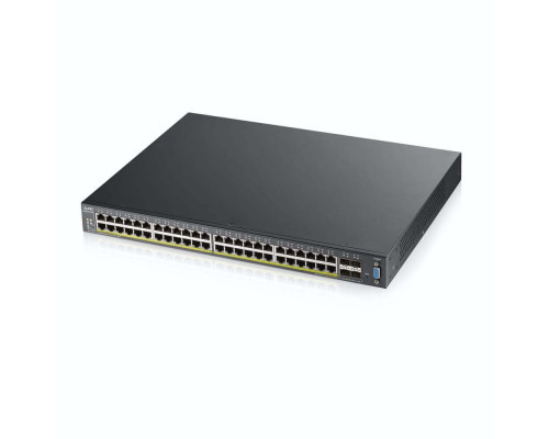 XGS2210-52HP-EU0101F L2+ коммутатор rack 19", 48xGE PoE+, 4xSFP+ слота 10 Гбит/с, стекируемый (до 2)