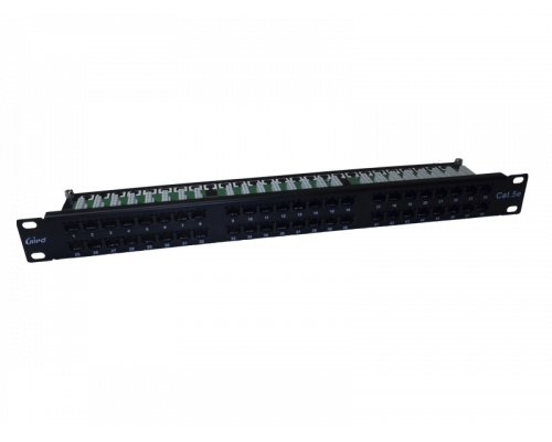 Патч-панель, 1U, 48 портов RJ45, Cat. 5е (003-100010) Патч-панель