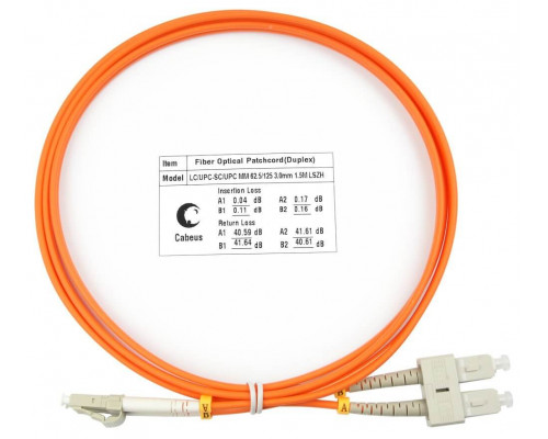 FOP-62-LC-SC-1,5m (7606c) Патч-корд оптический