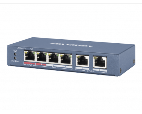 DS-3E0106P-E/M Коммутатор с питанием POE