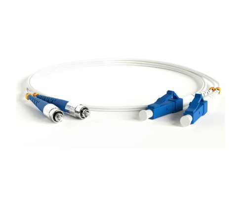 FC-D2-9A1-FC/UR-LC/UR-H-1M-LSZH-WH Патч-корд волоконно-оптический FC-LC