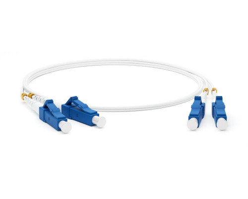 FC-D2-9A1-LC/UR-LC/UR-H-1M-LSZH-WH Патч-корд волоконно-оптический LC-LC