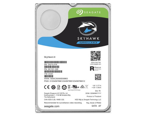 HDD 8000 GB (8 TB) SATA-III SkyHawkAI (ST8000VE0004) Жесткий диск (HDD) для видеонаблюдения