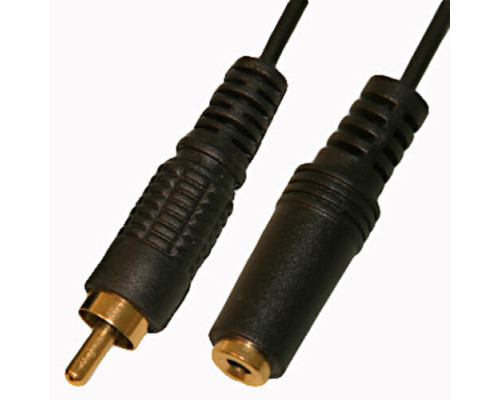 Jack (гн.) моно, 3,5мм-RCA (ш) со шнуром 0,3м. Переходник