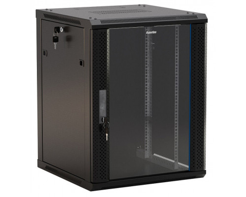 TWB-FC-1566-GP-RAL9004 Шкаф настенный 19", 15U