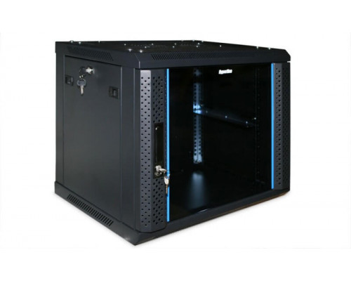 Шкаф настенный 19", 9U TWFS-0966-GP-RAL9004