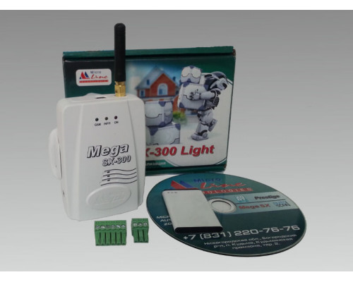 Mega SX-300-Light Контрольная панель с GSM коммуникатором